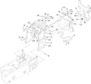 Part Location Diagram of 147-3226-05 Toro Bracket-Cross