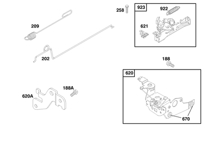 Engine Briggs & Stratton Model 12f802-1767-E1 Diagram and Parts List for 20804 8900001 - 8999999 Toro Lawn Mower