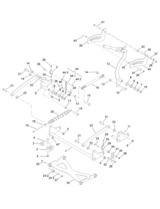 Deck Lift Assembly Diagram and Parts List for 74519 403253175-404314199 Toro Lawn Mower