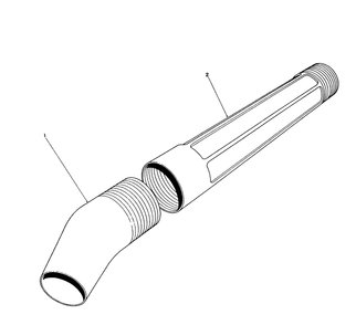 Blower Tube Assembly Diagram and Parts List for 51535 0000001 - 0999999 Toro Leaf Blower / Vacuum