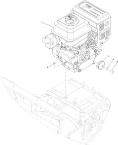 Engine Assembly Diagram and Parts List for 36003 409000000 - 412999999 Toro Snow Blower