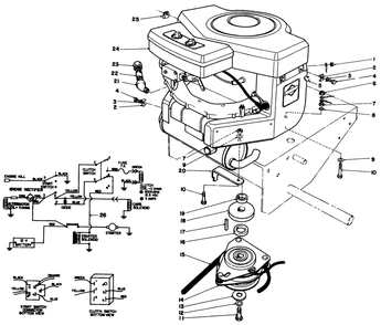 Engine Assembly Diagram and Parts List for 30116 9000001 - 9999999 Toro Lawn Tractor Accessories