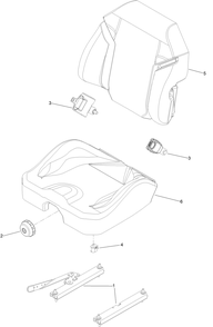 Seat Assembly No. 147-2384 Diagram and Parts List for 77283 414152146 - 999999999 Toro Lawn Tractor