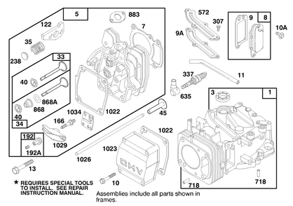 Engine Gts 150 Diagram and Parts List for 20474 6900001 - 6999999 Toro Lawn Mower