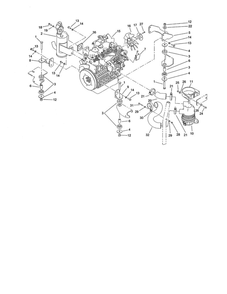 Engine/Exhaust/Air Intake Diagram and Parts List for 74264 260000001 AND UP Toro Lawn Mower