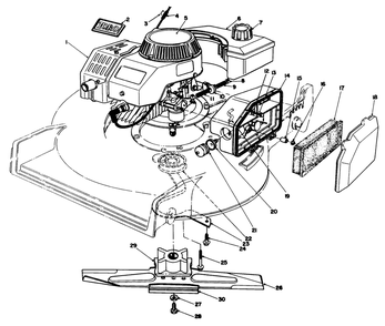 Engine Assembly Diagram and Parts List for 20321 2000001 - 2999999 Toro Lawn Mower