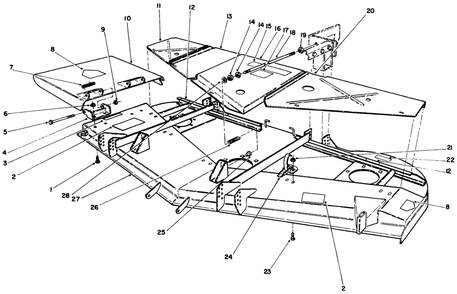 62" Side Discharge Deck (Continued) Diagram and Parts List for 30162 00000001 - 09999999 Toro Lawn Mower
