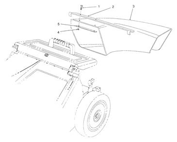 Side Discharge Chute Model No. 59112 (Optional) Diagram and Parts List for 26562 0000001 - 0999999 Toro Lawn Mower