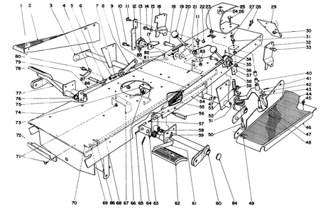935 And 935e Chassis Assembly Diagram and Parts List for 55050 9000001 - 9999999 Toro Lawn Tractor