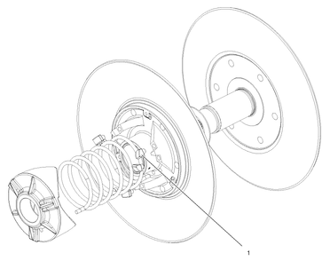 Clutch Assembly No. 99-7104 Diagram and Parts List for 12003 220000001 - 220999999 Toro Lawn Tractor