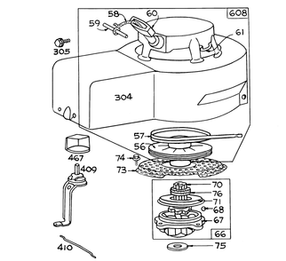 Part Location Diagram of 298599 Toro Housing-Blower