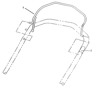 Bail-Brake Assembly Diagram and Parts List for 21012 9900001 - 9999999 Toro Lawn Mower