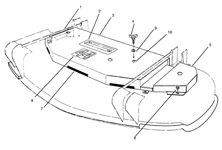 Cutting Unit Deck Covers Diagram and Parts List for 30144 690001 - 690645 Toro Lawn Mower