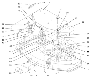 Part Location Diagram of 54-1920 Toro DISCONTINUED