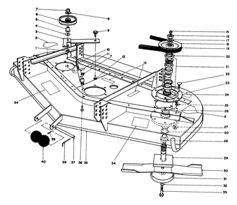 Cutting Unit Model No. 30768 Diagram and Parts List for 30718 1000001 - 1999999 Toro Lawn Tractor