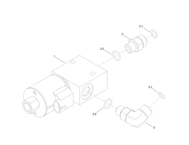 Rear Proportional Relief Manifold Assembly Diagram and Parts List for 23803 400000000 - 999999999 Toro Lawn Tractor Accessories