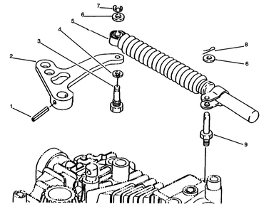 Lever Damper Diagram and Parts List for 72064 6900001 - 6999999 Toro Lawn Tractor