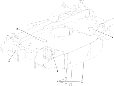 Lh Wing Deck Decal Assembly No. 142-5475 Diagram and Parts List for 74090 410000000 - 412999999 Toro Lawn Tractor