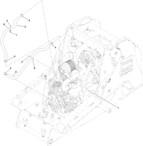 Radiator Hose Assembly Diagram and Parts List for 22531 400000000 - 405539999 Toro Lawn Tractor Accessories