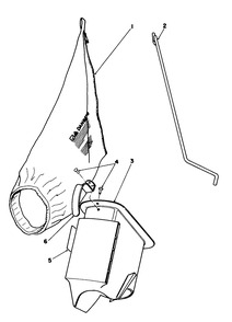 Bagging Kit No. 47-6510 (Optional) Diagram and Parts List for 16404 1000001 - 1999999 Toro Lawn Mower