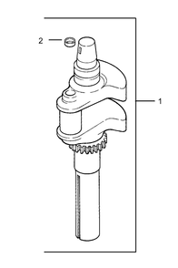 Crankshaft Assembly Diagram and Parts List for 74414 (250000001-250005000)(2005) Toro Lawn Mower