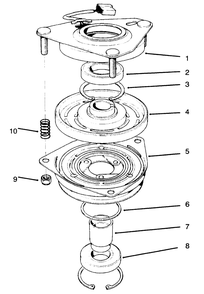 Clutch Assembly No. 54-3200 Diagram and Parts List for 30186 690001 - 690406 Toro Lawn Tractor Accessories