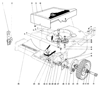 Front Wheel And Pivot Arm Assembly (Model 20506 & 20696) Diagram and Parts List for 20696 6000001 - 7999999 Toro Lawn Mower