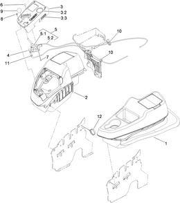 Part Location Diagram of 114-9834 Toro DECAL-PANEL, CONTROL