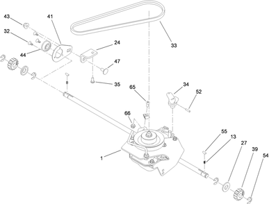 Part Location Diagram of 116-0786 Toro Gear case asm