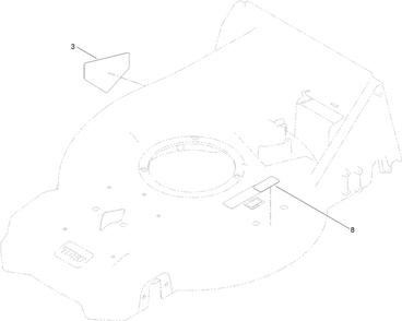 Deck Decal Assembly Diagram and Parts List for 21568T 412400000 - 999999999 Toro Lawn Mower