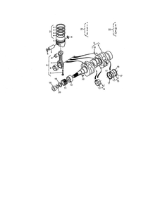 Piston And Crankshaft Diagram and Parts List for 74264 260000001 AND UP Toro Lawn Mower