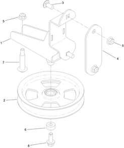 Part Location Diagram of 132-9424 Toro Pulley-Idler, Flat