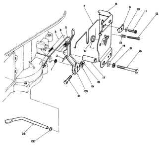 Governor Assembly Diagram and Parts List for 30112 6000001 - 6999999 Toro Lawn Tractor Accessories