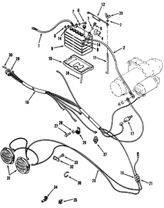Electrical System Diagram and Parts List for 41-20OE03 2000001 - 2999999 Toro Lawn Tractor