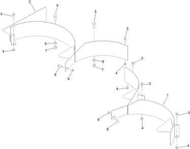 Recycler Kit Assembly Diagram and Parts List for 140-8017  Toro Lawn Mower