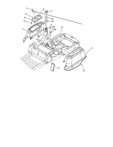 Styling And Fuel System Assembly Diagram and Parts List for 74373 290000001 AND UP Toro Lawn Mower