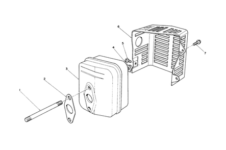 Muffler Assembly (Model No. Vmk9-5) Diagram and Parts List for 20925B 0000001 - 0999999 Toro Lawn Mower
