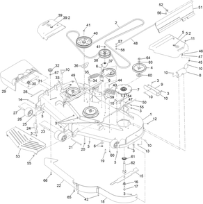 Part Location Diagram of 131-3981-03 Toro Shield-Front
