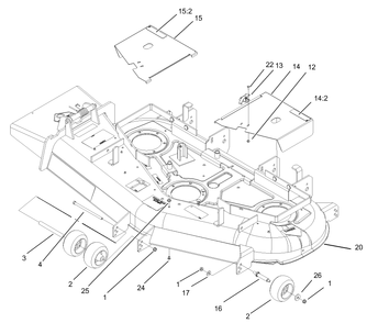 Part Location Diagram of 99-3895 Toro Right Hand COVER ASM