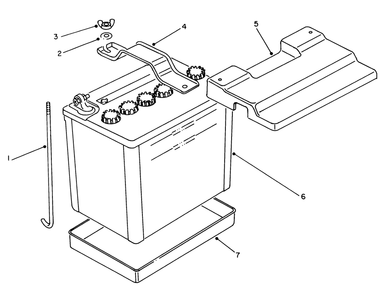 Battery Assembly Diagram and Parts List for 62040 4000001 - 4999999 Toro Generator