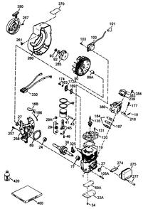 Engine Tecumseh Model No. Hsk600-1681s Diagram and Parts List for 38190 69000001 - 69999999 Toro Snow Blower