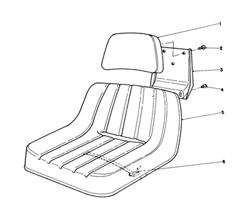 Deluxe Seat Kit No. 68-3800 (Optional) Diagram and Parts List for 55620 9000001 - 9999999 Toro Lawn Tractor