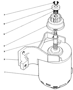 Starter Assembly Diagram and Parts List for 20677 0000001 - 0002101 Toro Lawn Mower