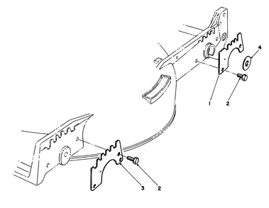 Wear Plate Kit No. 49-4080 (Optional) Diagram and Parts List for 20526 7000001 - 7999999 Toro Lawn Mower
