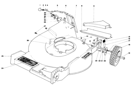 Housing Assembly Diagram and Parts List for 16756 7000001 - 7999999 Toro Lawn Mower