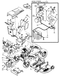 Electrical Group (Used Only On Model 55101) Diagram and Parts List for 55001 8000001 - 8999999 Toro Lawn Tractor