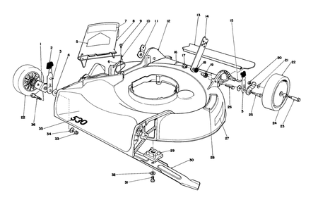 Housing Assembly Diagram and Parts List for 16202C 6000001 - 6999999 Toro Lawn Mower