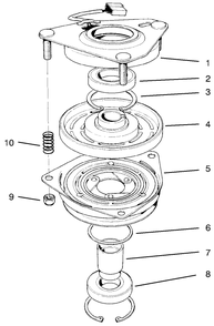 Clutch Assembly No. 54-3200 Diagram and Parts List for 30187 795001 - 799999 Toro Lawn Tractor Accessories