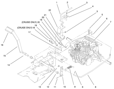 Hydro Brake Assembly Diagram and Parts List for 72070 9900001 - 9999999 Toro Lawn Tractor