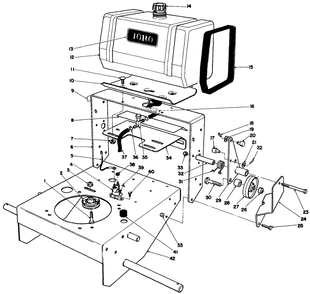 Frame Assembly Diagram and Parts List for 30116 6000001 - 6999999 Toro Lawn Tractor Accessories
